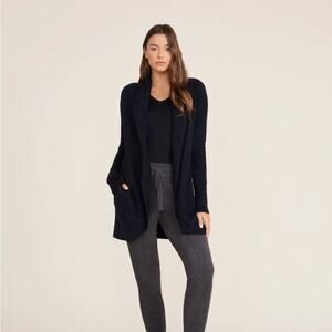 CozyChic Lite Circle Cardi Size Large - Black Cardigan Sweater